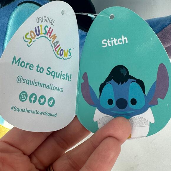 Disney Stitch Original Squishmallows Set Of Two Elvis / Red Suit 9" 2023 - Picture 10 of 13